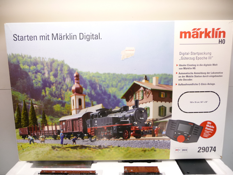 Märklin 29074 H0 mfx Digital-Startpackung Güterzug Epoche III TOP in OVP
