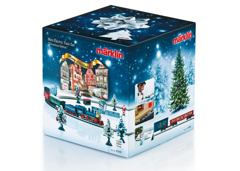 Märklin Z 81845 Weihnachts-Startpackung, Dampfgüterzug mit Gleisoval