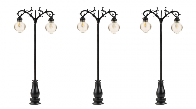 Faller H0 180107 LED-Laterne Hängeleuchten 3 Stück
