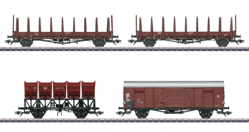Märklin 46664 H0 Güterwagen-Set 4-teilig der DB Epoche IV