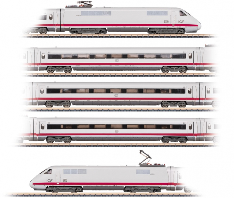 Märklin 88716 Spur Z InterCityExperimental BR 410.0 der DB Epoche V 5-teilig mit LED-Innenbeleuchtung