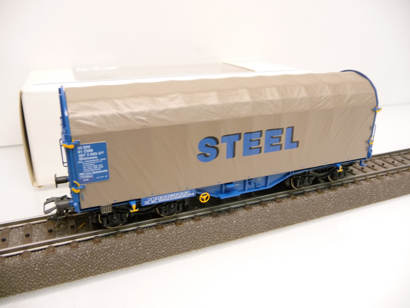Märklin 47206 H0 Schiebeplanwagen STEEL 35 RIV 81 ÖBB 467 3 003-3 grau TOP in OVP