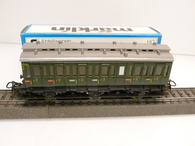 Märklin 4004 H0 Abteilwagen Personenwagen 2. Klasse 330 Stg grün - TOP in OVP