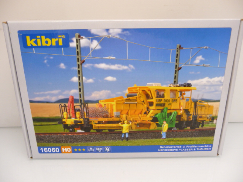 Kibri 16060 H0 Schotterverteil- und Profiliermaschine USP2000SWS Plasser & Theurer - Bausatz