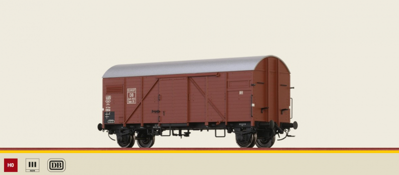Brawa 50721 H0 Gedeckter Güterwagen Gmh35 EUROP der DB Epoche III - NEU