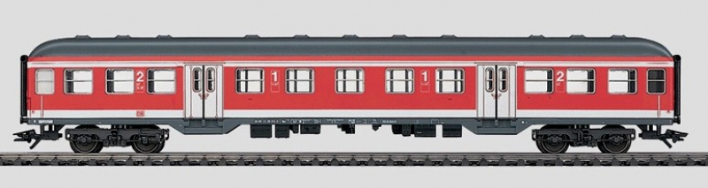 Märklin 42551 H0 Nahverkehrswagen Regionalbahn rot 1. und 2. Klasse der DB Epoche V - TOP in OVP