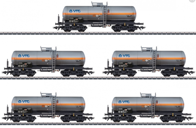 Märklin 46465 H0 Chlorgaskesselwagen-Set VTG der DB AG Epoche V MHI