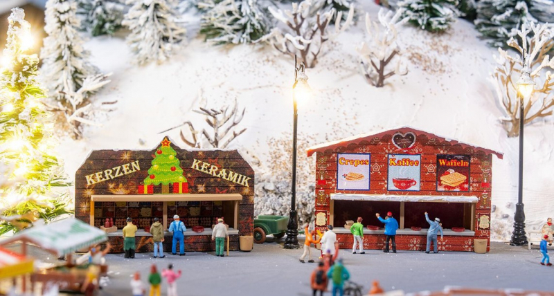 Faller N 272021 2 Weihnachtsmarktbuden NEU 11/2025