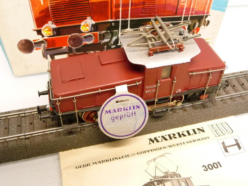 Märklin 3001 H0 Elektrolokomotive BR 63 02 rot der DB TOP in OVP mit Siegel