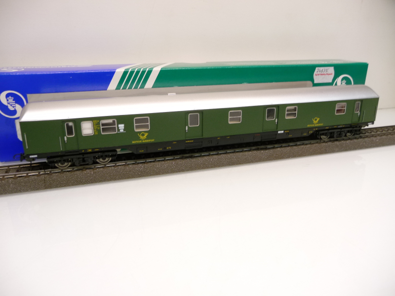 Sachsenmodelle 14636 H0 Bahnpostwagen mr-a grün DBP Epoche IV TOP in OVP