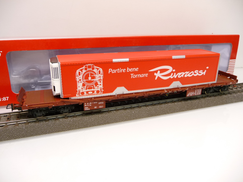 Rivarossi HRS6499 H0 Containertragwagen Rgs der FS Rivarossi Club Ep. VI TOP in OVP