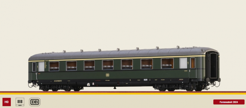 Brawa 51048 H0 Personenwagen A4üe der DB Epoche III mit LED-Innenbeleuchtung - NEU