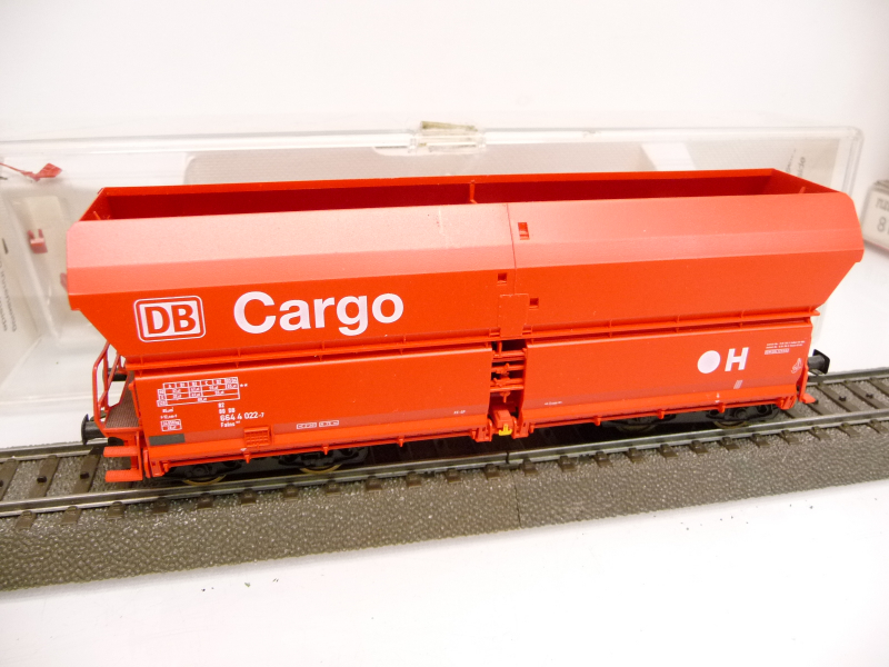 Fleischmann 5523 K H0 Selbstentladewagen Falns 183 der DB Cargo 664 4 022-7 rot Epoche V in OVP