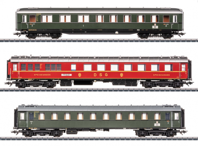 Märklin 42533 H0 Schnellzugwagen-Set 2 zum D 74 der DB Epoche III NEU