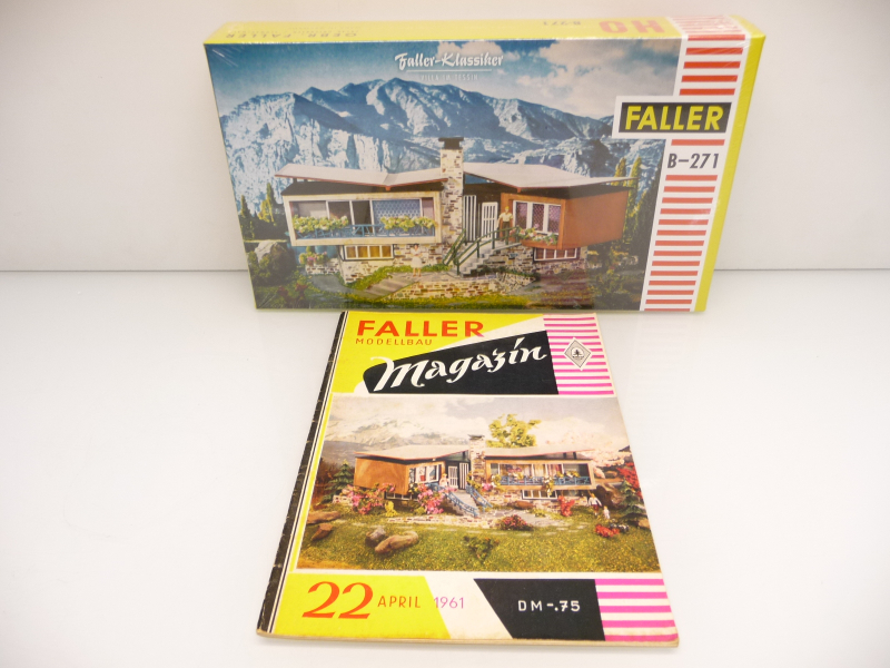 Faller 109271 H0 B-271 Villa im Tessin mit Faller-Magazin von 1961 TOP in OVP