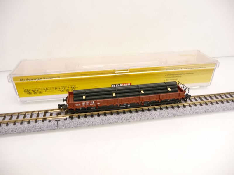 Brawa 67003 N Schwerlastwagen RRym Samm DR 6-achsig braun 60-02-28 TOP in OVP