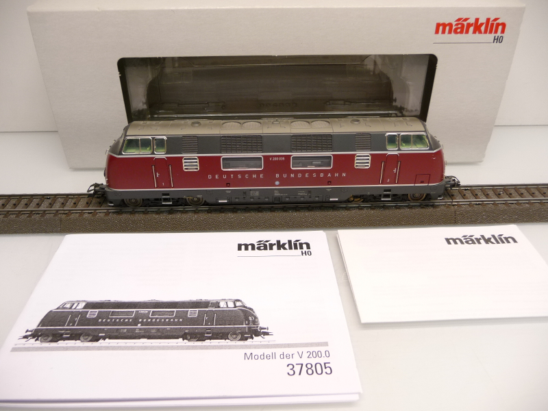 Märklin 37805 H0 Diesellok V 200 035 altrot der DB Epoche III mfx Digital mit Sound TOP in OVP