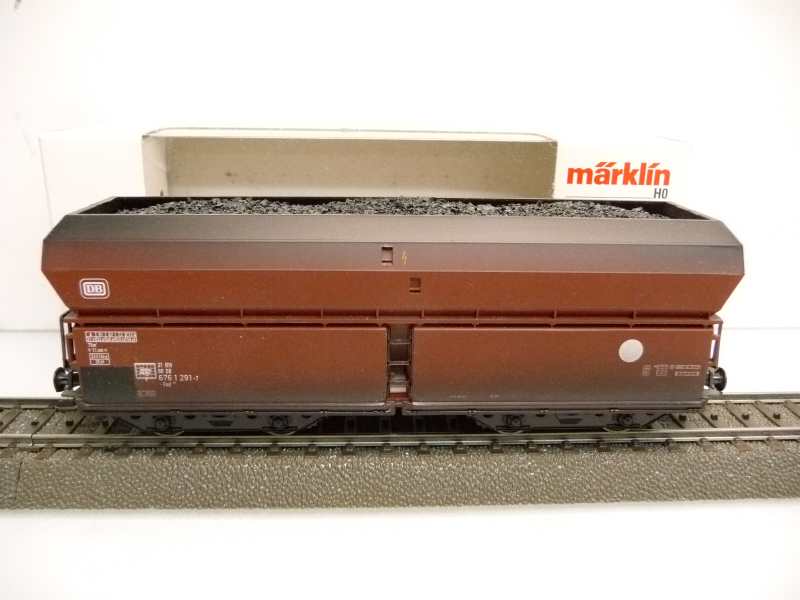 Märklin 00797-04 H0 Selbstentladewagen Fad167 der DB braun Epoche IV TOP in OVP