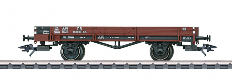Märklin 46070 H0 Niederbordwagen X-05 der DB braun Epoche III TOP in OVP