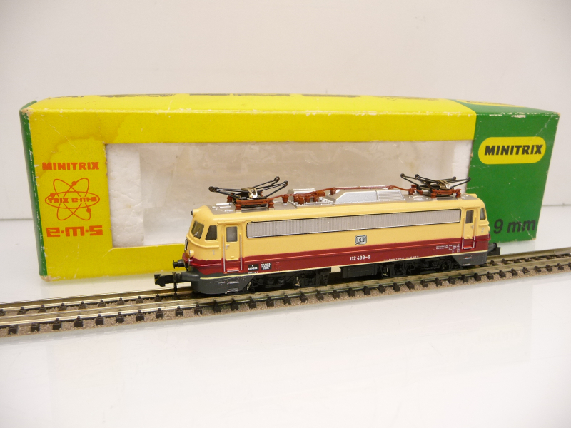 Minitrix 51 2155 00 N Elektrolok BR 112 TEE beige/rot der DB Epoche IV EMS TOP in OVP