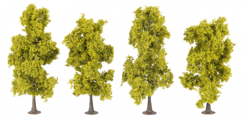 Faller 181579 H0 4 Laubbäume hellgrün NEU