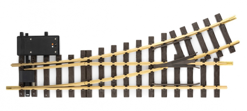 LGB 16150 Elektrische Weiche links Radius R3 22,5° NEU