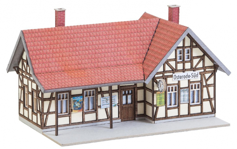 Faller 282705 Z Haltepunkt Osterode-Süd / Lasercut mit 275 Teilen in 6 Farben