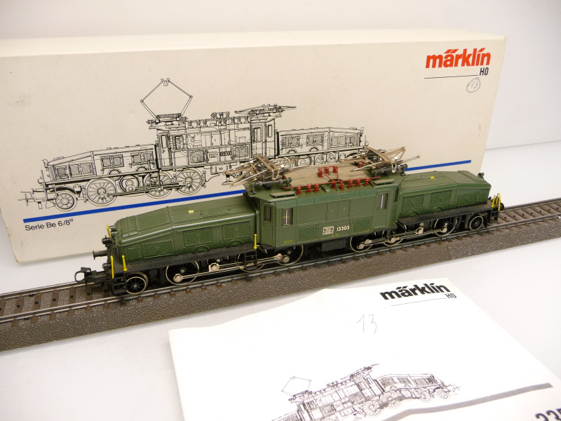 Märklin 3356 H0 Elektrolok Serie Be 6/8 III „Krokodil“ der SBB grün 13303 Digital mit OVP