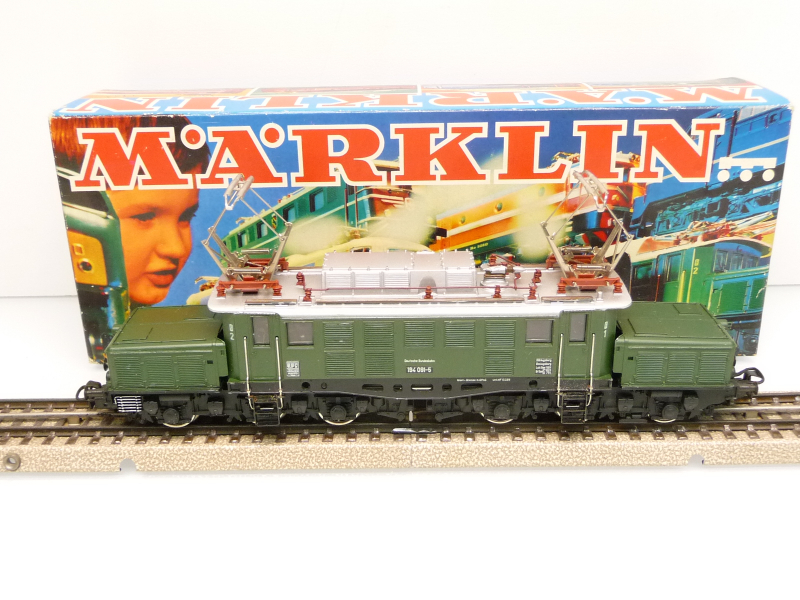 Märklin 3022 H0 Elektrolok BR 194 091-5 der DB grün Epoche IV TOP in OVP von 1974
