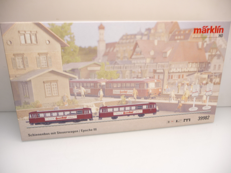 Märklin 39982 H0 Schienenbus mit Steuerwagen Doornkaat altrot der DB Epoche III mfx Digital mit Sound TOP in OVP
