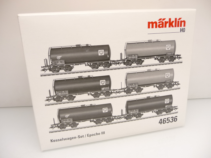 Märklin 46536 H0 Kesselwagen-Set BP der DB Epoche III TOP in OVP