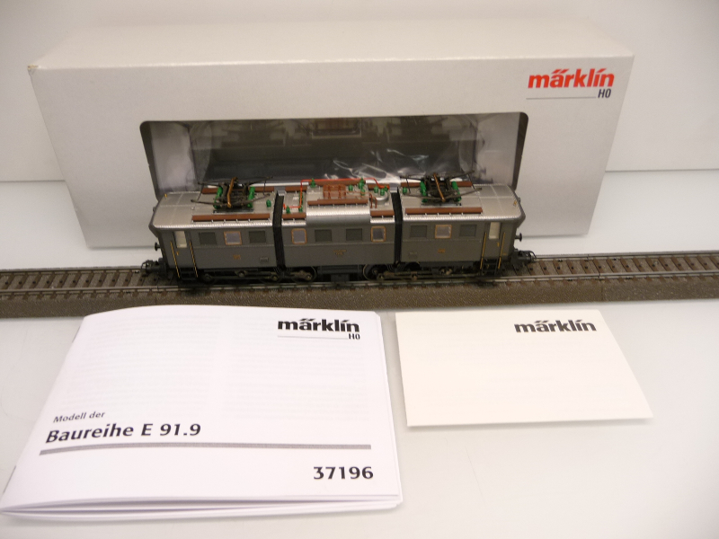 Märklin 37196 H0 Elektrolok E91.9 dunkelgrau der DRG Epoche II mfx DIGITAL mit SOUND TOP in OVP