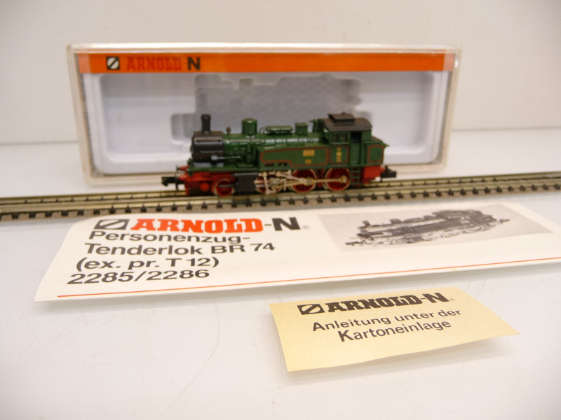 Arnold 2286 N Dampflokomotive T12 der KPEV grün Epoche I TOP in OVP