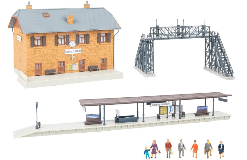 Faller 190095 H0 Aktions-Set Bahnhof Eisele an der Halde NEU