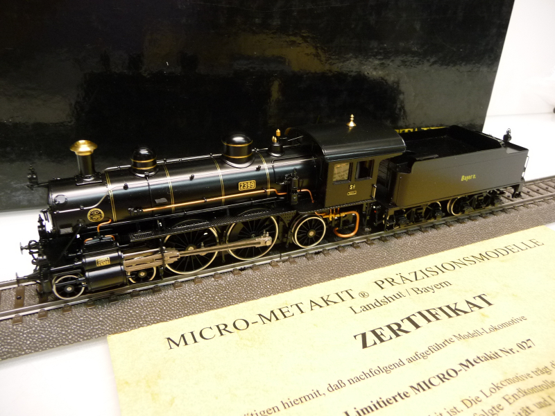 Micro-Metakit 98104H H0 Dampflok S 2/5 Bayern 2399 schwarz Handarbeitsmodell 2L= TOP in OVP