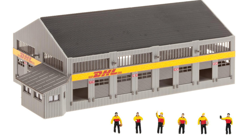 Faller 231733 N Logistik-Zentrum DHL mit Figuren - NEU