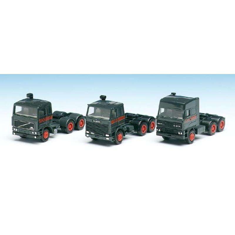 7554 Set 100 Jahre Automobile Ed. 2/86 Volvo Scania DAF Herpa