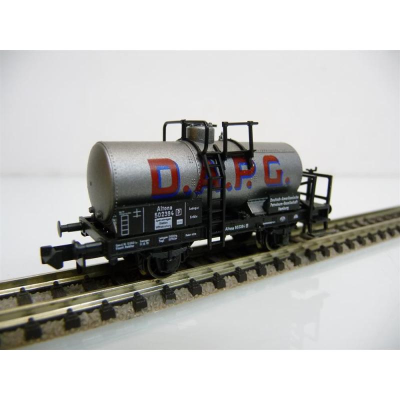 Fleischmann 8848 N Kesselwagen 2-achsig silbergrau 502 394 D.A.P.G.