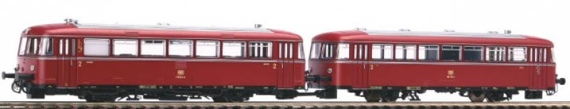 Piko 52730 H0 2-teil. Set Schienenbus und Steuerwagen Epoche IV der DB mit Licht - NEU