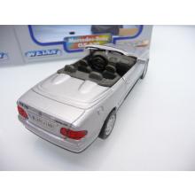 Mercedes Benz CLK 230 in silver convertible - Welly 1:38