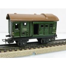 390 freight train baggage car green sheet metal 1940s Märklin H0 rarity