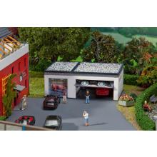 130319 Double garage with drive parts - Faller H0