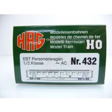 HAG 432 H0 Personenwagen der EBT 1./2. Klasse 38-33 482-2 rot - AC für Märklin