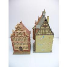 2-teiliges Set mit Wohnhäuser mit Eckhaus - Kibri (West Germany) Modelle