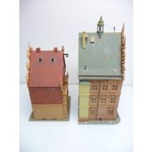 2-teiliges Set mit Wohnhäuser mit Eckhaus - Kibri (West Germany) Modelle