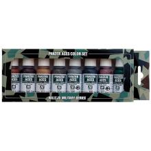 Faller 70122 - Farb-Set für Panzer, Rost, Ketten und Gummi - 8 x 17 ml