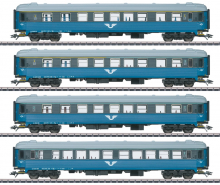 Märklin 43787 H0 Reisezugwagenset 4-teilig der SJ blau Epoche V - NEU