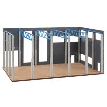 Faller 130892 H0 Industriehalle im Bau Systembau 44 Teile 253x153x124mm