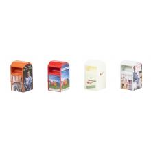Faller 180341 H0 - 4 old clothing containers with 20 parts in 3 colors Ep. V