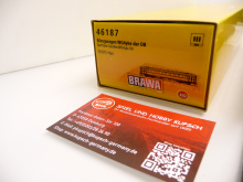 Brawa 46187 H0 Eilzugwagen WG4yke rot der DB Epoche III 10 815 Han